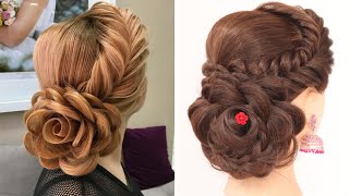 Cute Fishtail Braid Hairstyles  Easy amp Unique Hairstyle Updo Hairstyle  Bun Hairstyle [upl. by Zebedee159]