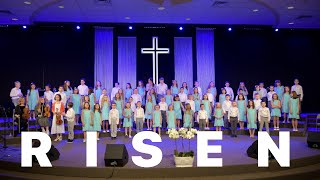 RISEN  Easter song CrossLight Childrens Choir Live [upl. by Carmencita773]