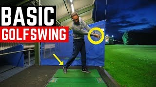 THE MOST BASIC GOLF SWING IN SLOW MOTION [upl. by Belsky]