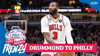 Andre Drummond to sign 2year deal with Sixers breakdown and live reaction [upl. by Syned]