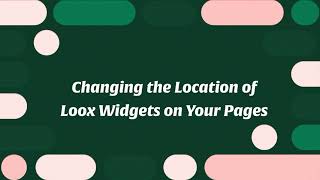 Changing the Location of Loox Widgets on Your Pages [upl. by Buchheim]