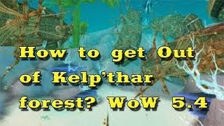 How to get out of Kelpthar forest WoW 54 [upl. by Vachill]