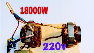 Top2 How to make Tow Copper Coil use Magnets and Copper wire into 220v [upl. by Anawed]