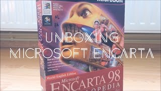 Unboxing Microsoft Encarta 1998 [upl. by Norahc755]