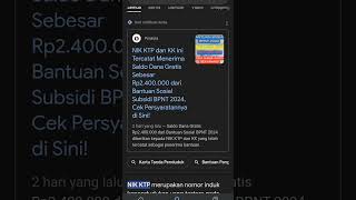 Bpnt bansos cair cek rekening kalian bpnt bansos [upl. by Atin]