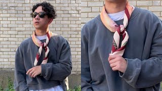 how to style the bandana neckerchiefscarf [upl. by Negem929]