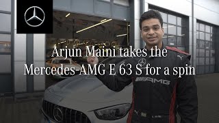 Arjun Maini crosses 300kmh in the new MercedesAMG E 63 S 4MATIC [upl. by Beesley327]