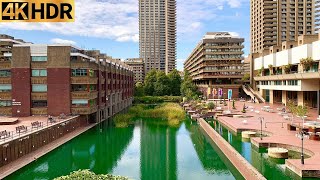 Barbican Centre London Relaxing Walk  2022  4K HD [upl. by Aihsyla762]