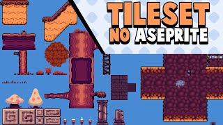 Pixel Art  Como fazer tileset no Aseprite [upl. by Qerat935]