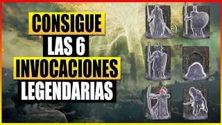 Elden Ring Obtén las 6 invocaciones LEGENDARIAS y consigue el trofeo Restos cenicientos legendarios [upl. by Barra]