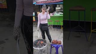 🔥 Grilling Perfect Pork Skewers in Minutes 🔥 [upl. by Ybbed]