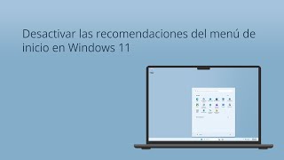 Desactivar las recomendaciones del menú de inicio en Windows 11 [upl. by Dianthe987]