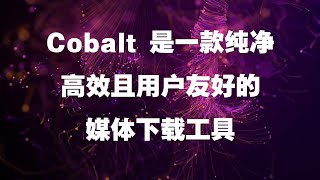 Cobalt 是一款纯净、高效且用户友好的媒体下载工具 [upl. by Jilleen]