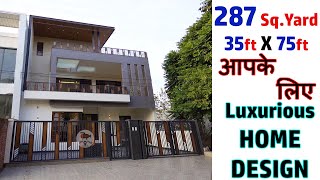 35 X 75 Luxurious Villa Builtup Area 3800 sq ft Brand New 5 Bedroom Fantastic Design Luxury Villa [upl. by Lyrej155]