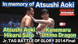 Atsushi Aoki  Hikaru Sato VS Yoshinobu Kanemaru  Ultimo Dragon20141022 AJPW Battle Library1 [upl. by Fernandes]