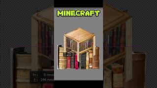 BOOKSHELF BUT MINECRAFT bookshelf [upl. by Grindle]