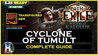 PoE 325 LEAGUE STARTER  CYCLONE OF TUMULT SLAYER  PATH OF EXILE SETTLERS OF KALGUUR POE BUILDS [upl. by Amor]