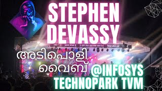 പാലാപള്ളി song അടിപൊളി വൈബ് Stephen Devassy Show  Infosys Thiruvananthapuram Technopark [upl. by Ennovy]