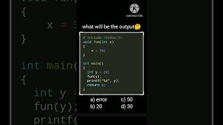 Find the output  c language  algorithm coding c python engineer code programming roblox [upl. by Suirred]