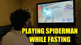 Playing SpiderMan on Ps5 in Ramadan Gone Wrong [upl. by Acisej673]