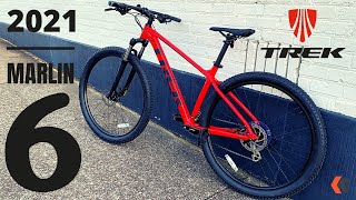 2021 Trek Marlin 6 Mountain Bike  29er Hardtail with 100mm Suspension [upl. by Angelis]