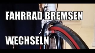 Fahrrad Bremsen wechseln  Fahrrad Bremsbeläge wechseln [upl. by Koralie]