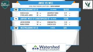 Airport West St Christophers 1st XI v Westmeadows 1st XI [upl. by Cori]