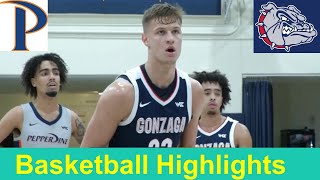 Gonzaga vs Pepperdine Basketball Game Highlights Jan 18 2024 [upl. by Poirer610]