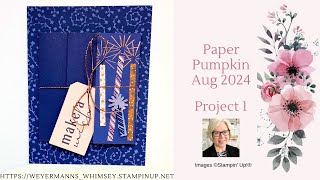 Paper Pumpkin Aug 2024 Project 1 Time For Cake [upl. by Drain]