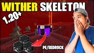 How to make Easiest Wither Skeleton Farm in Minecraft 120  Easy Wither Farm Minecraft PEBedrock [upl. by Colinson]