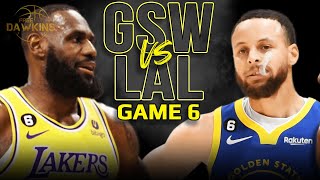 Golden State Warriors vs Los Angeles Lakers Game 6 Full Highlights  2023 WCSF  FreeDawkins [upl. by Kaitlynn]