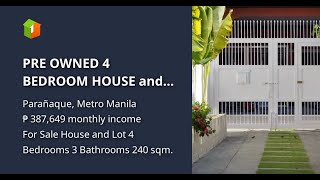 PRE OWNED 4 BEDROOM HOUSE and LOT FOR SALE IN PARANAQUE [upl. by Xet346]