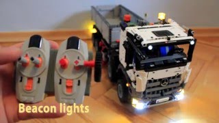 LEGO 42043 Mercedes Actros LED Lighting Kit [upl. by Nerej923]