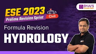 UPSC ESE 2023 Exam  Hydrology in Civil Engineering CE  Hydrology Formula Revision  BYJUS GATE [upl. by Petronia]