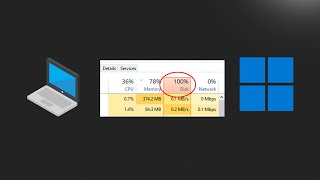 Comment réparer lutilisation à 100 du disque Windows 10 et 11 ✅ [upl. by Oigroig783]