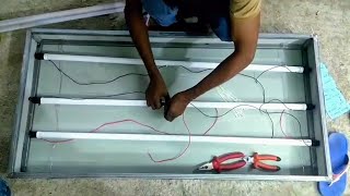 সাইনবোর্ডে এলইডি টিউব লাইট কানেকশনLED Tube Light Connection in the Signboard [upl. by Marvel]