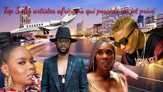 Top 5 des artistes africains qui possèdent un jet privé 2022 [upl. by Cesya]