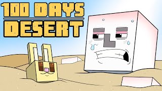 100 Days  Minecraft DESERT [upl. by Icnan308]