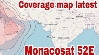 Monacosat 52E Coverage map Yahsat 52E Coverage map 2 Feet Dish Setting Monacosat 52E Ka Coverage [upl. by Bekah645]