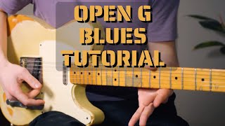 An introduction to Open G tuning  Blues licks cool chords and more [upl. by Neved589]