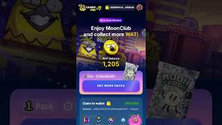 Gamee Wat coin Get Moon Card Buy Moon Card With Wat Coin Airdrop Balance withdrawal WAT Update [upl. by Nilreb39]