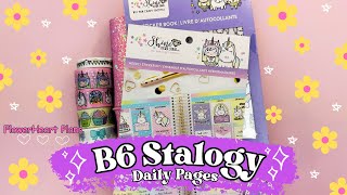 B6 Stalogy Weekly amp Daily Planner Setup with Shine Sticker Studio Sticker Kit  Decorate with Me [upl. by Dewhurst938]