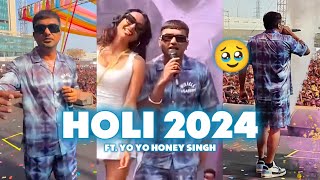 YO YO HONEY SINGH LIVE HOLI CONCERT IN MUMBAI 🔥🤯 HAPPY HOLI 2024  VIGDIYAN HEERAN [upl. by Fox]