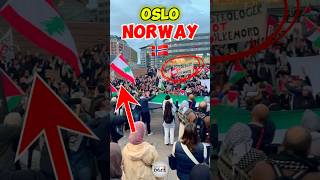 Oslo Norway 🇳🇴 trending protest shorts [upl. by Aniled]