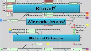 Rocrail Blöcke und Rückmelder [upl. by Tracie]