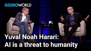 Yuval Noah Harari AI is a “social weapon of mass destruction” to humanity  GZERO World [upl. by Derfnam]