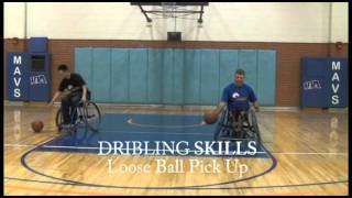 Wheelchair Basketball Dribbling Skills [upl. by Ettenim442]