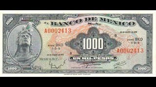 VALE 60 MIL PESOS MEXICANOS   BILLETE DE 1000 PESOS MEXICANOS VARIANTE [upl. by Stilla155]