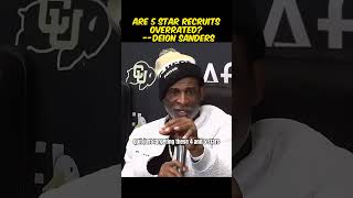 Are 5Star Recruits Overrated Deions View [upl. by Zandra46]