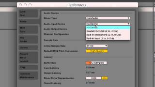 Ableton Live 9 Tutorial  Part 1 Audio Interface Setup [upl. by Ainuj]